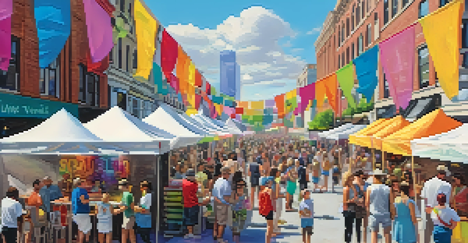 An art festival in Jersey City with artists painting live and visitors engaging in workshops.