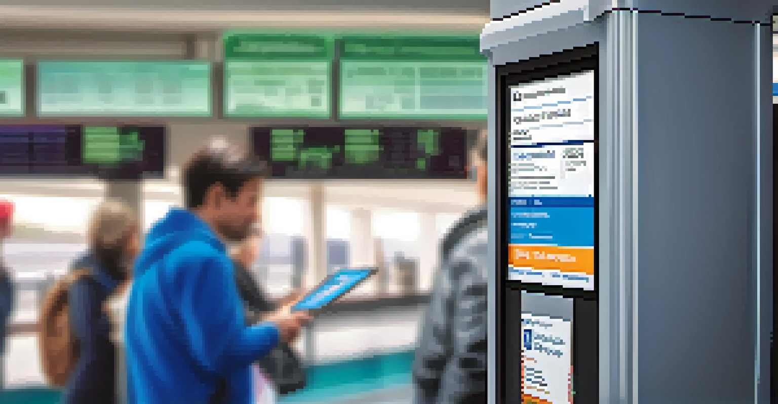 Close-up of a ferry ticket being scanned at a digital ticketing kiosk in Jersey City.