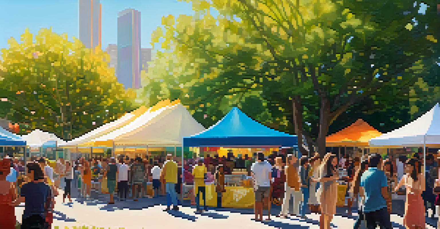 A vibrant outdoor community event at Mana Contemporary with people enjoying art and local performances.