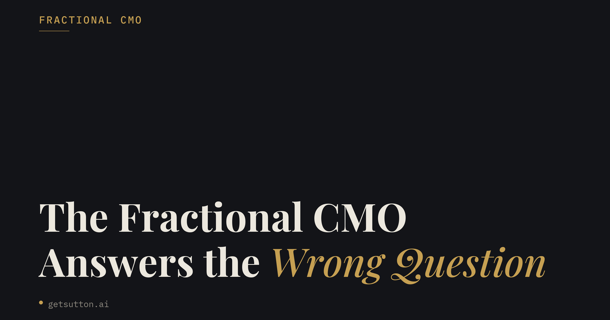 The Fractional CMO Answers the Wrong Question