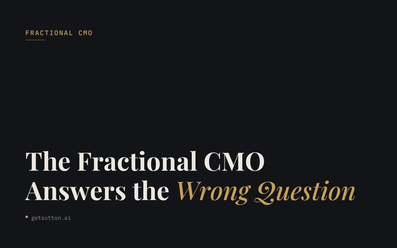 The Fractional CMO Answers the Wrong Question