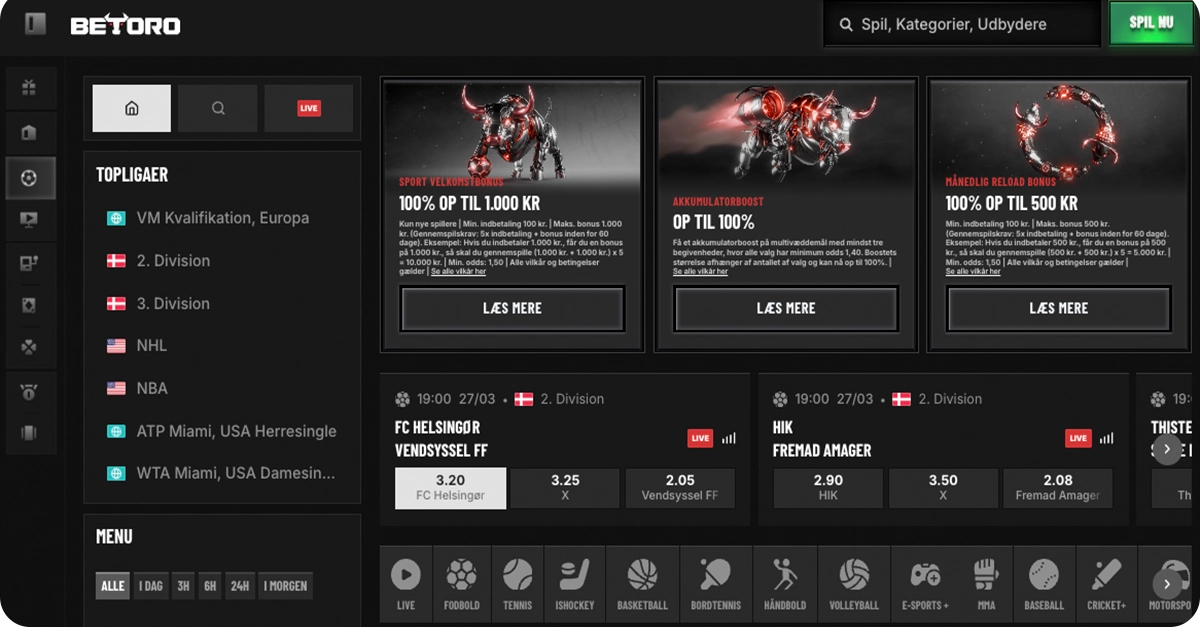 Betoro Odds