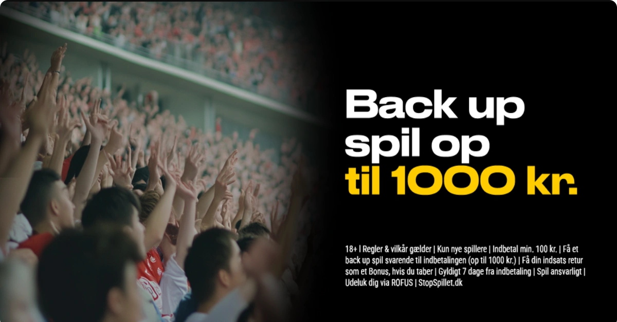 Bwin Sport Velkomstbonus – Få 100% Back Up Spil op til 1.000 kr.