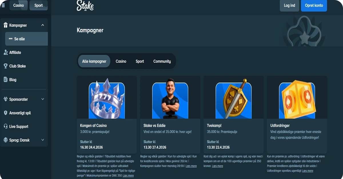 Stake kampagner og bonusstruktur – hvad får du som ny spiller?