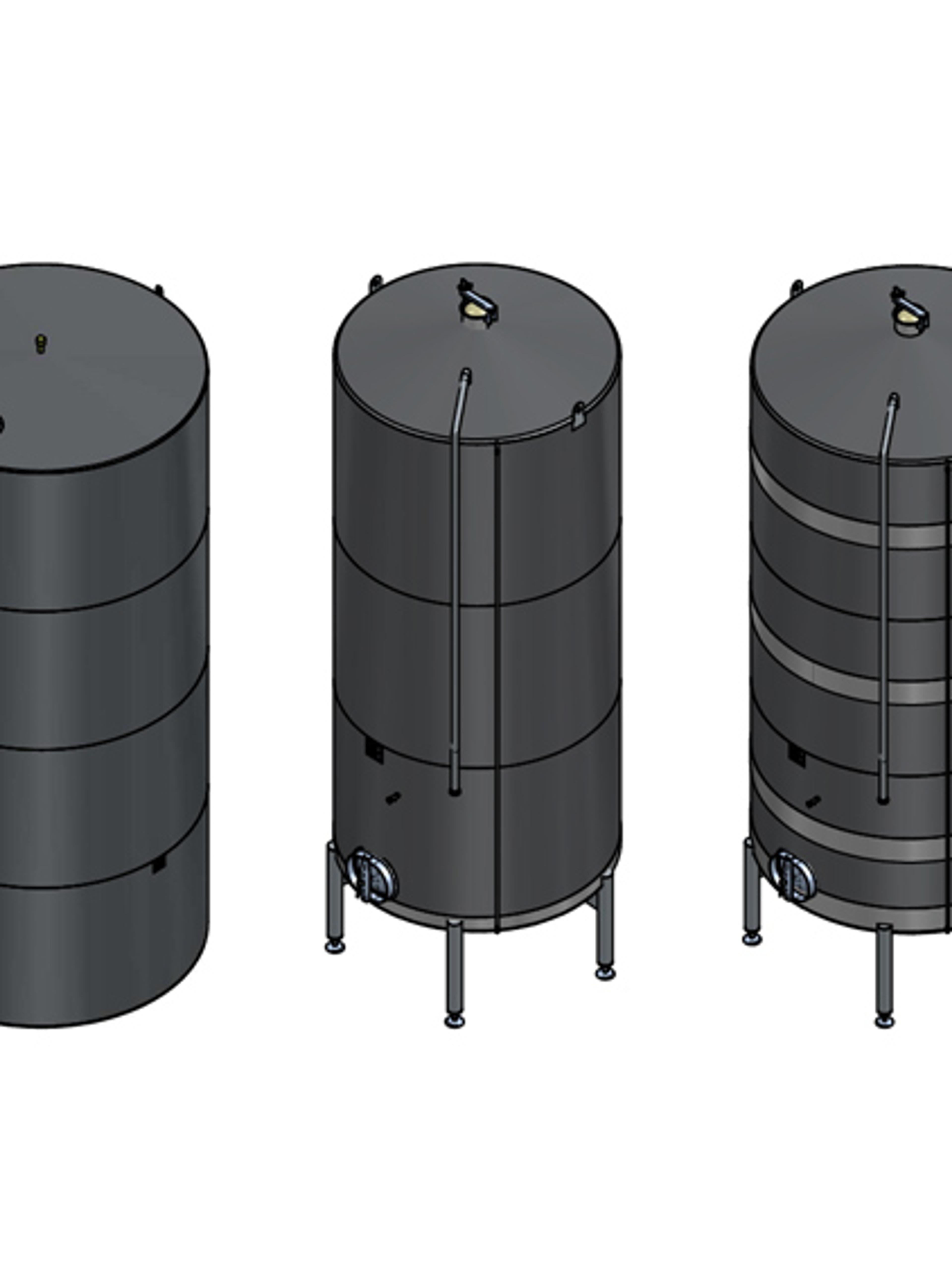 Renderização 3D de projeto personalizado de tanque industrial MXM