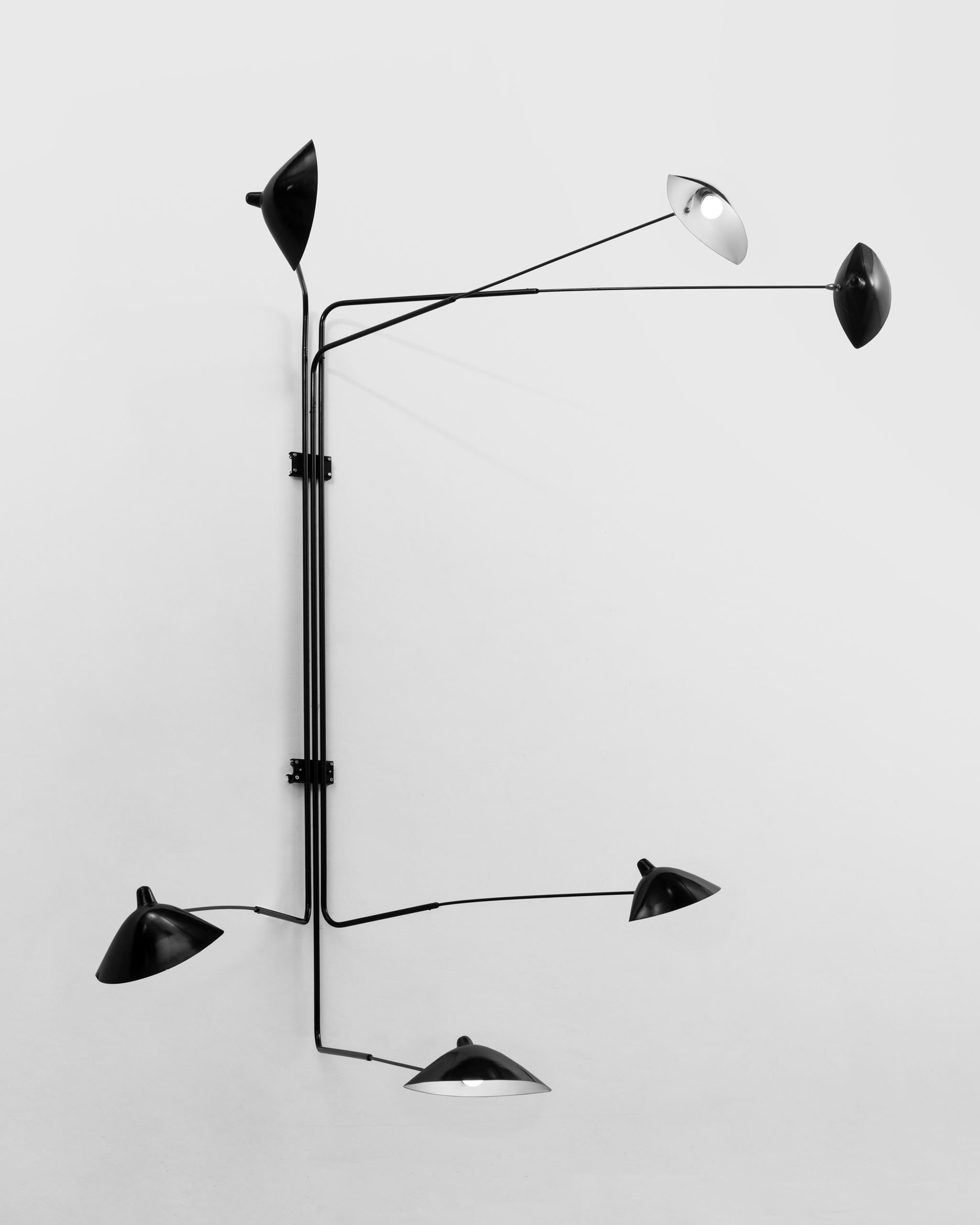 Large Lamp Wall Lamp with 6 Rotating Arms | Carpenters Workshop