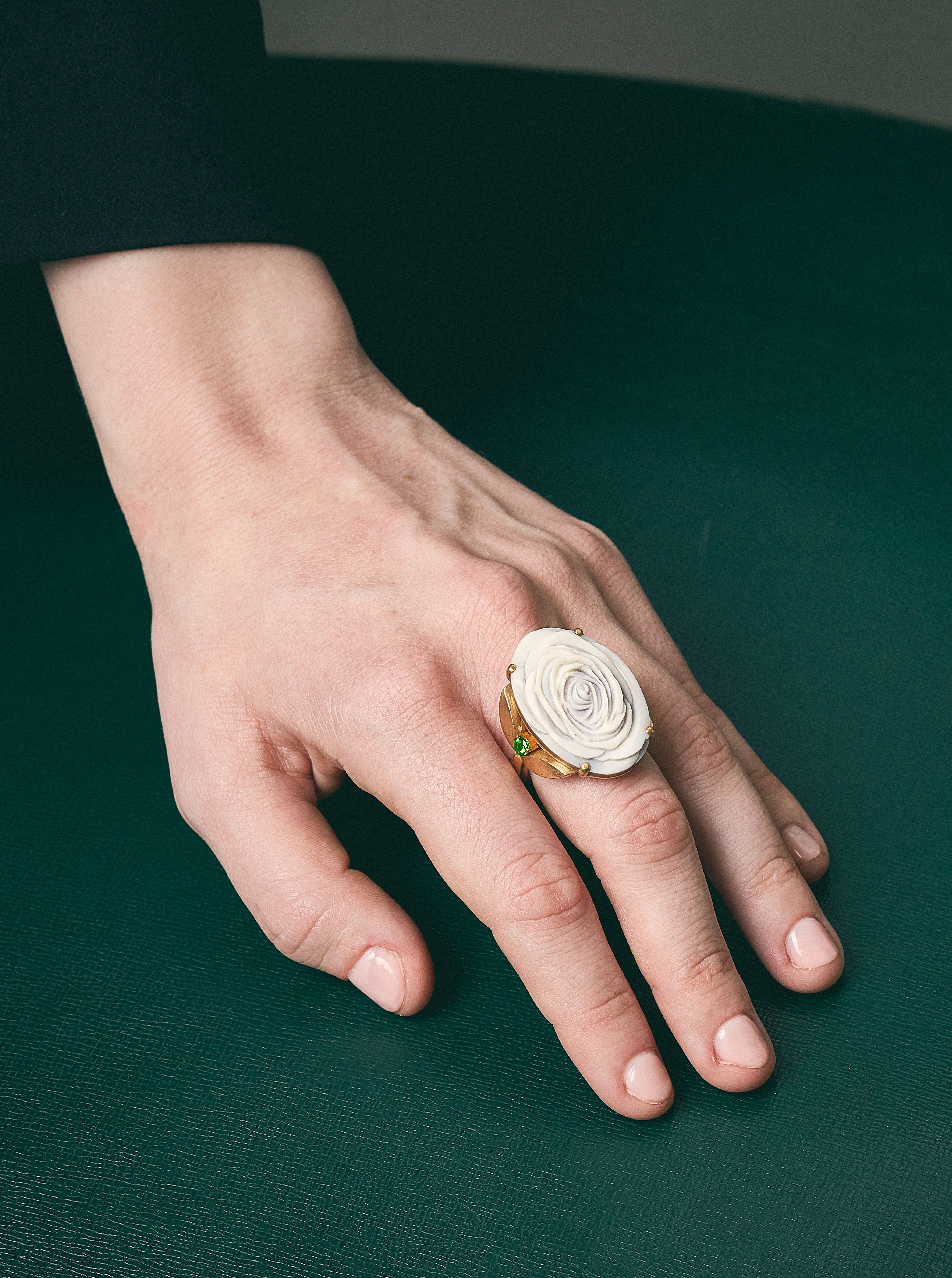 Pinky ring.【コラージュアート】 Rose Pinky Ring | Carpenters Workshop Gallery