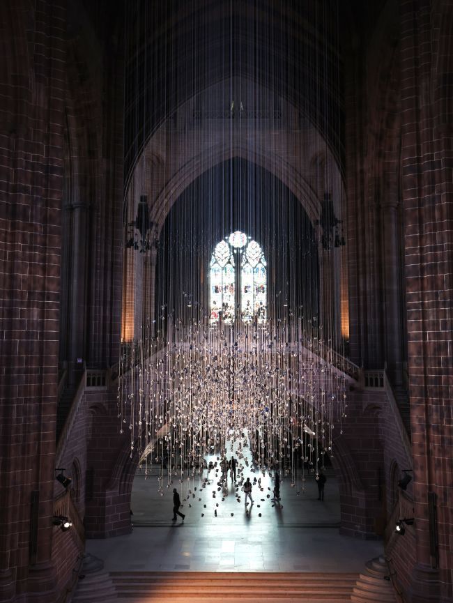 Liverpool Cathedral's chandelier sculpture sheds spotlight on