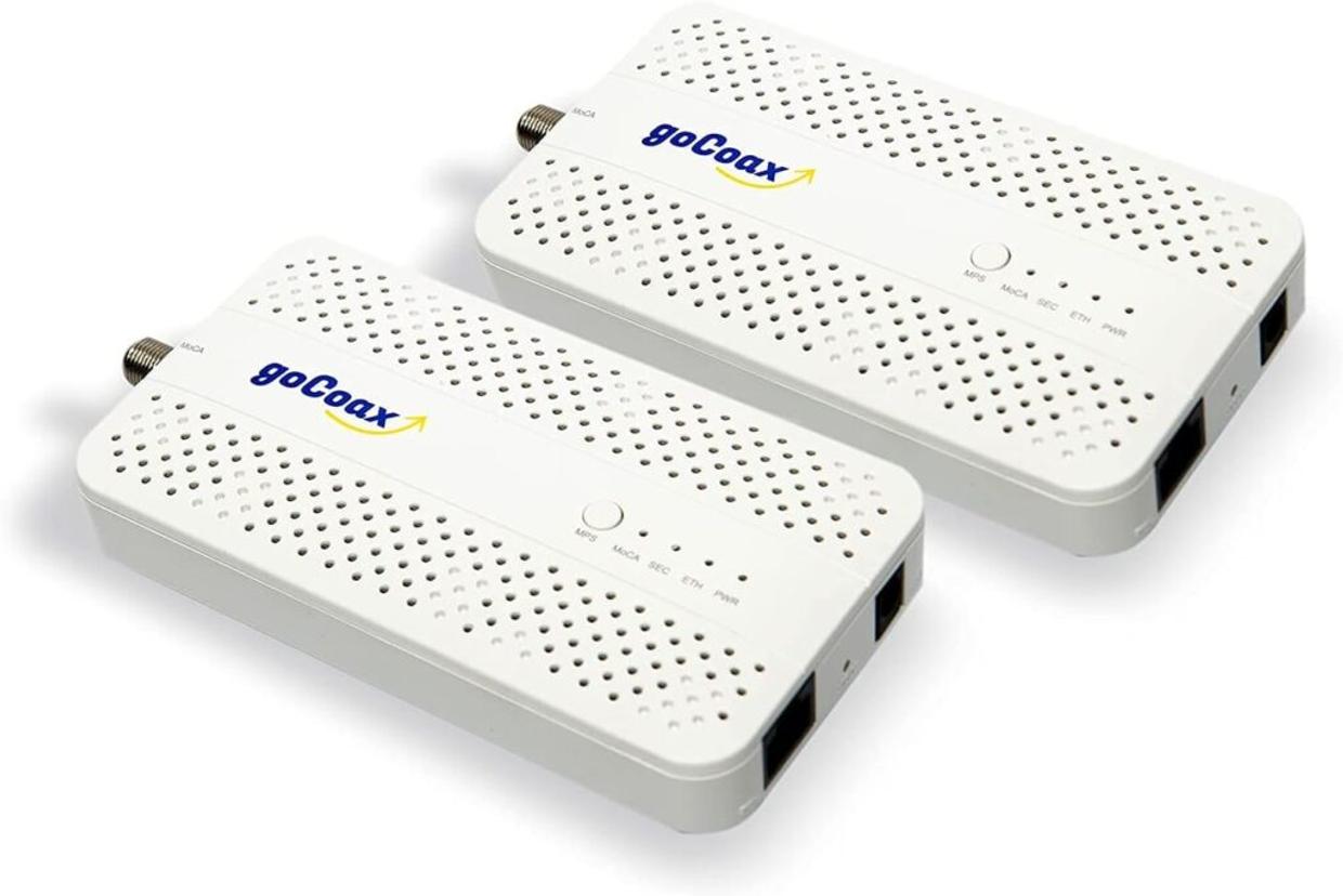 goCoax MoCA adapter with 2.5GbE ethernet port