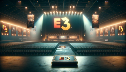 A illustration of E3 fully emptied as it has officially been cancelled