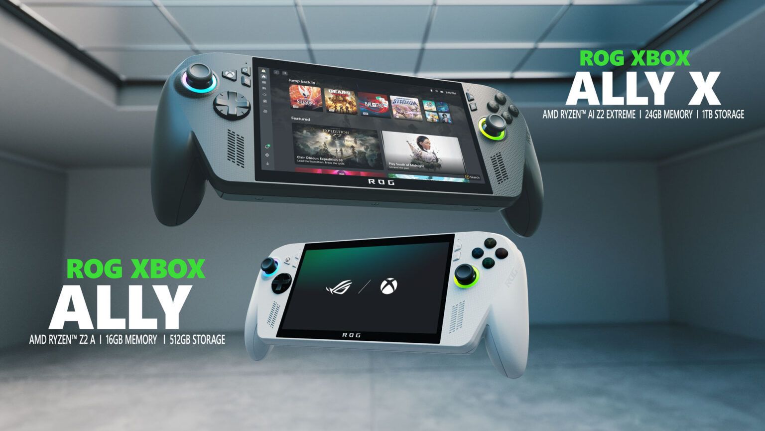 Introducing the ROG Xbox Ally and Ally X: ROG and Xbox team up to deliver the best in handheld gaming