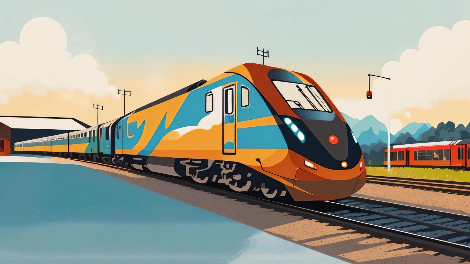 Widget Weekly Original art for Brightline's High Speed Rail links Florida from Miami to Orlando