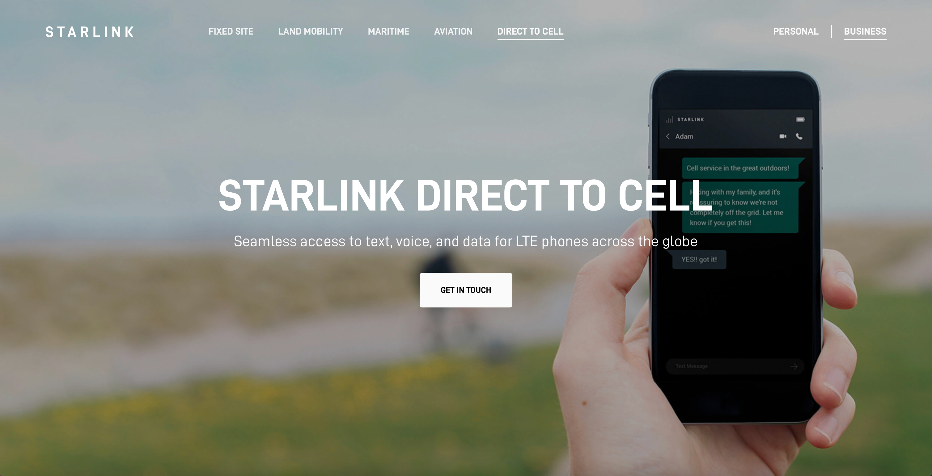 SpaceX Starlink Direct to Cell Service