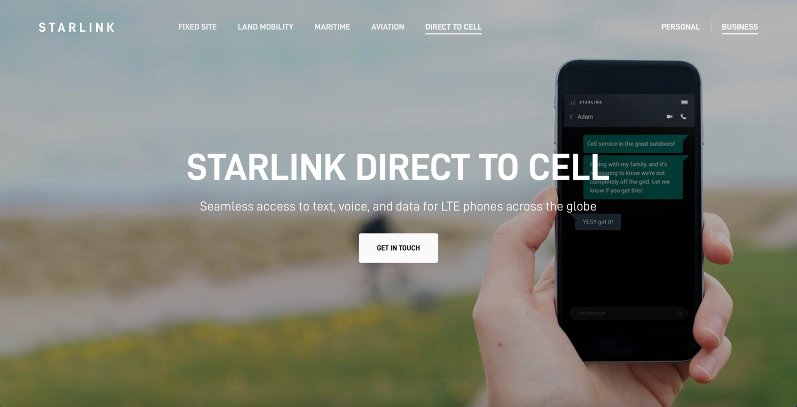 SpaceX Starlink Direct to Cell Service