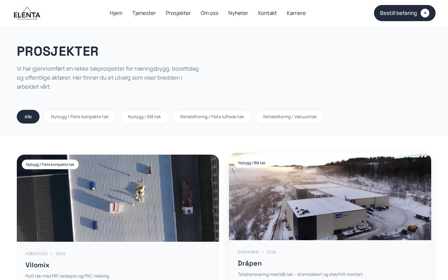 Elenta prosjektportefølje