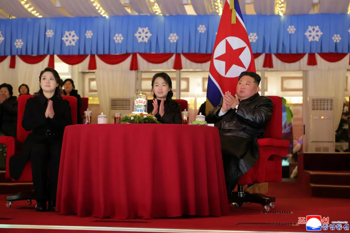 Kim Jong Un Appears at New Year Celebrations in Pyongyang, Accompanied by Daughter