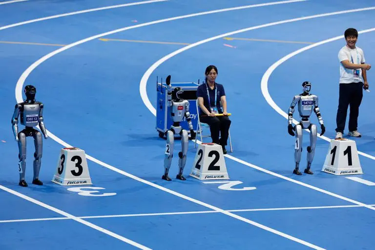China’s Robot Olympics: Humanoids from 16 Nations Compete in Table Tennis, Football, Track