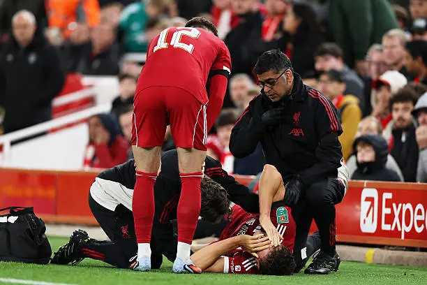 Liverpool’s Leoni Ruled Out for a Year With ACL Injury, Confirms Boss Slot