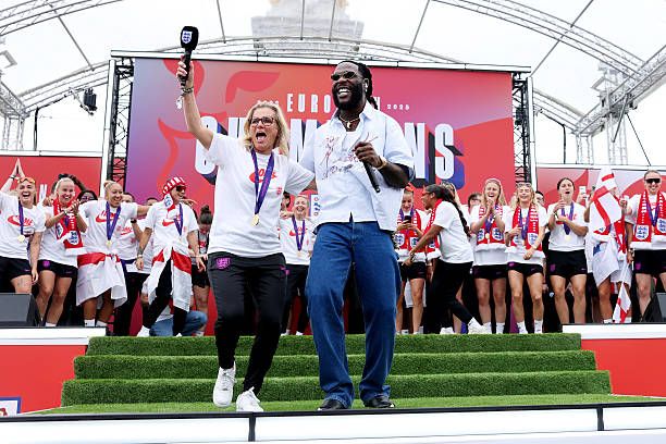 Burna Boy Electrifies England Women’s Euro 2025 Trophy Parade