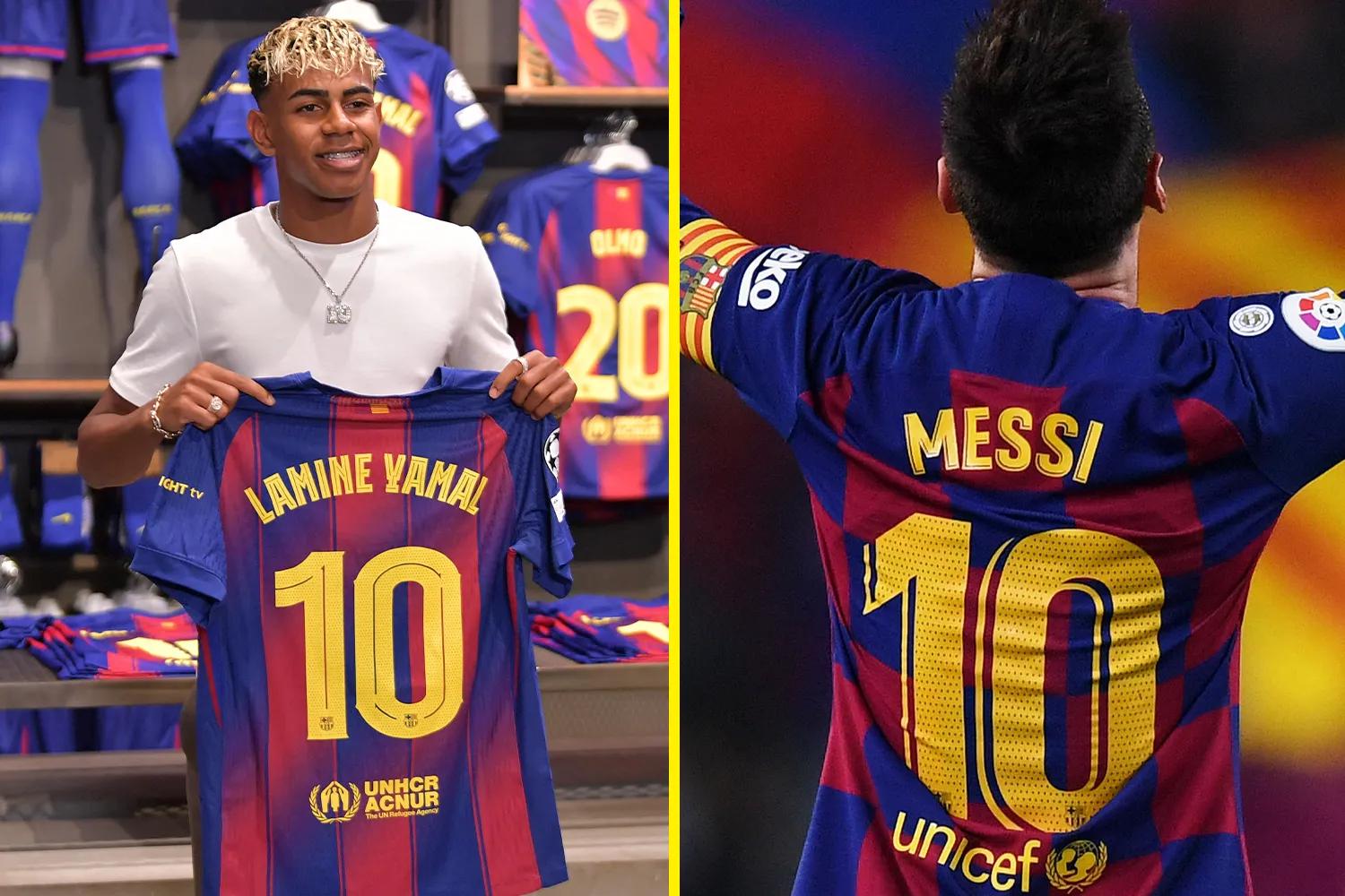 Lamine Yamal Inherits Barcelona’s Iconic No. 10 Shirt
