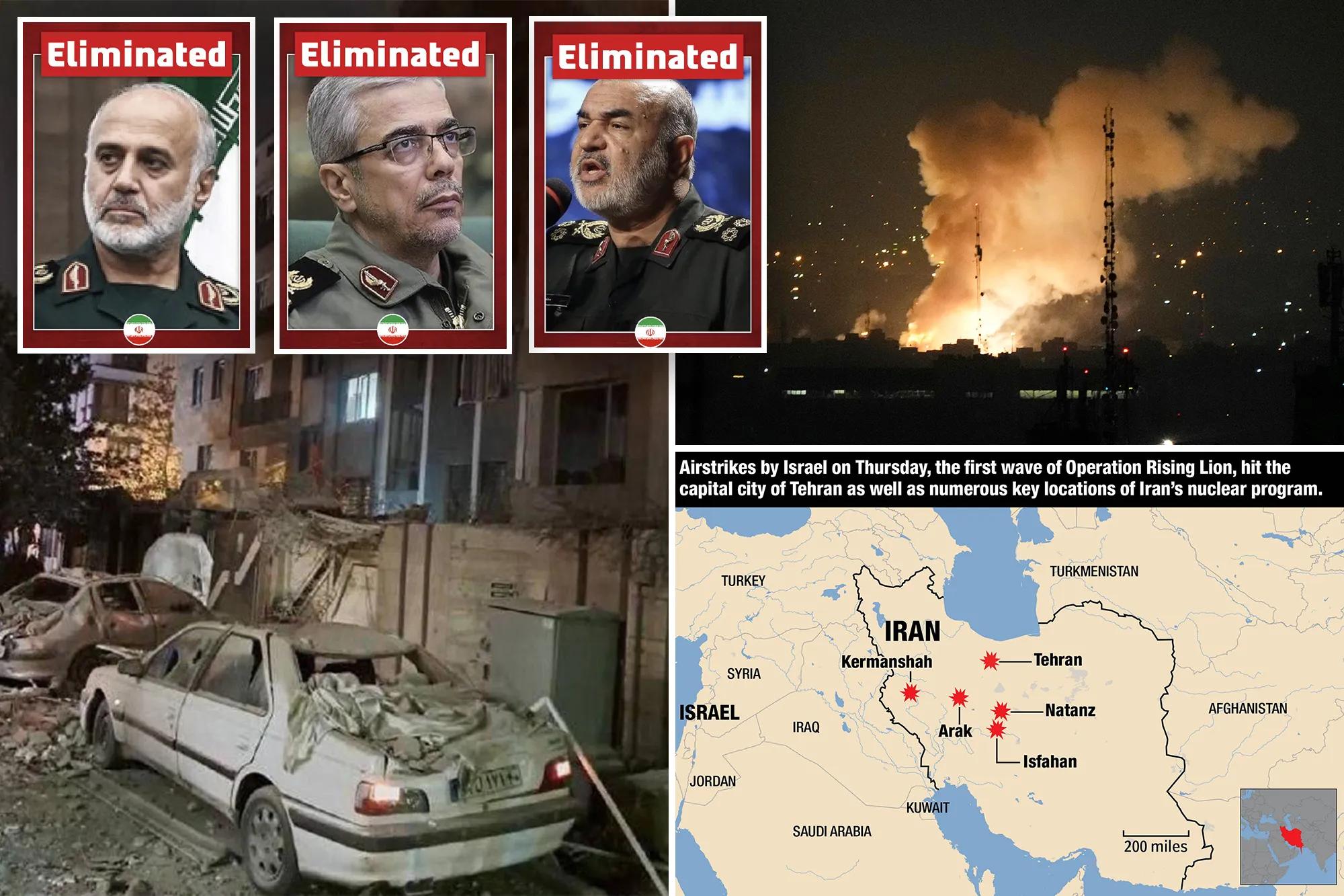 Israel Launches Unprecedented Strikes on Iran’s Nuclear Program and Military Leaders