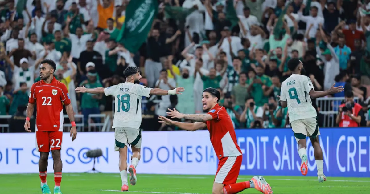Saudi’s Al-Brikan Nets Brace as Saudi Arabia Rally Past Indonesia