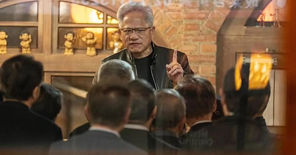 Nvidia CEO Pushes Back on AI Fears as Global Software Stocks Slide