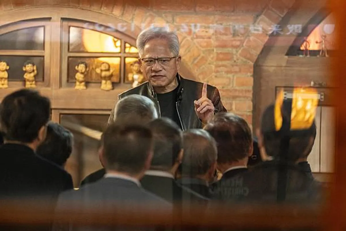 Nvidia CEO Pushes Back on AI Fears as Global Software Stocks Slide