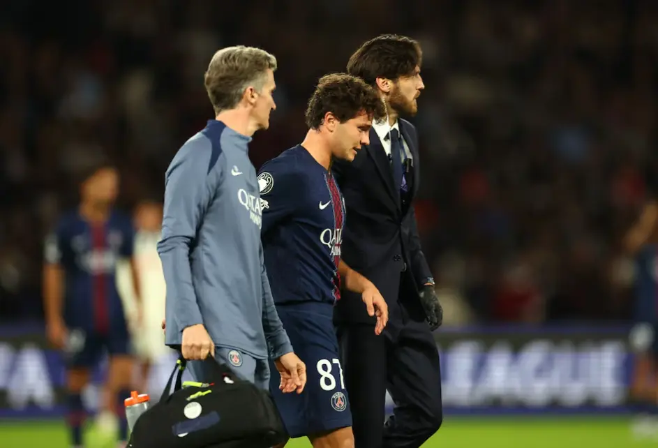 PSG Midfielder Neves Ruled Out of ‘Le Classique’ Against Marseille