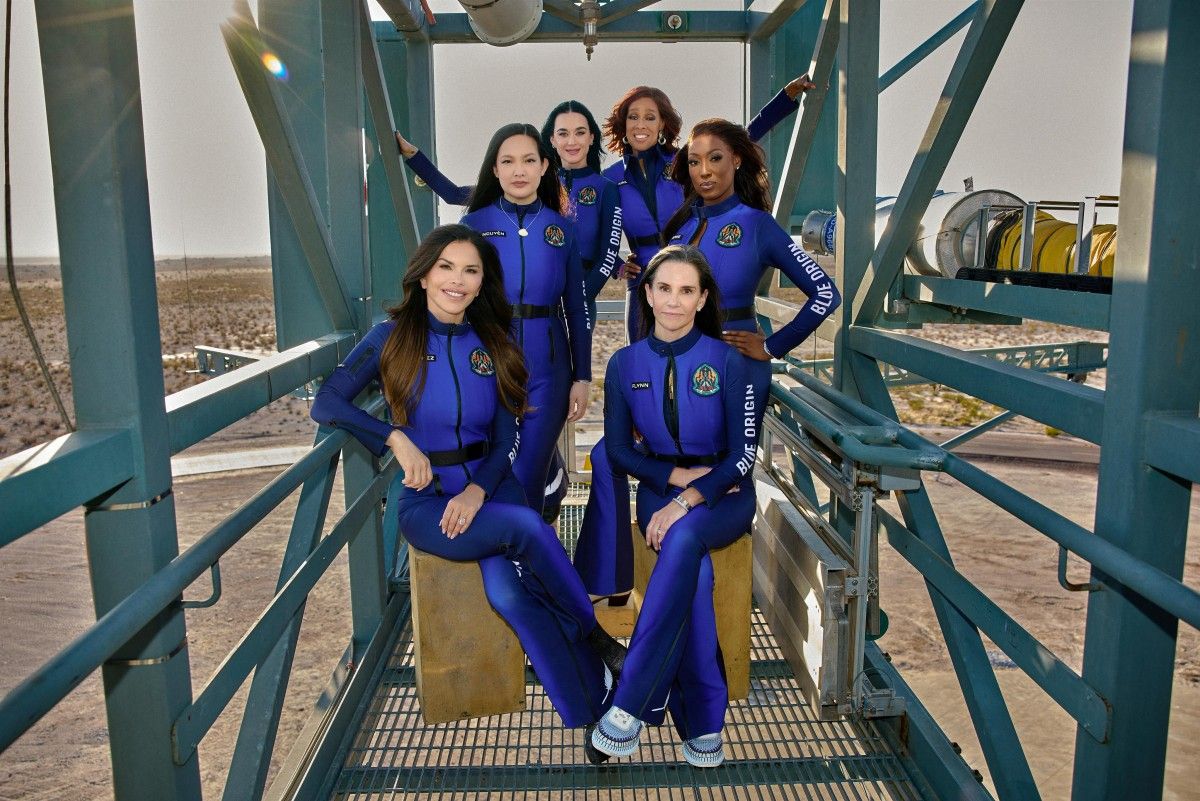 Katy Perry and All-Woman Crew Launch into Space in Historic Flight