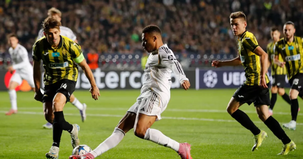 Mbappé Hat-Trick Leads Real Madrid to 5-0 Champions League Rout of Kairat