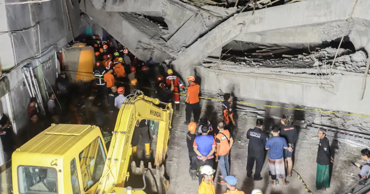 Indonesian Rescuers Search for 38 Missing After School Building Collapse