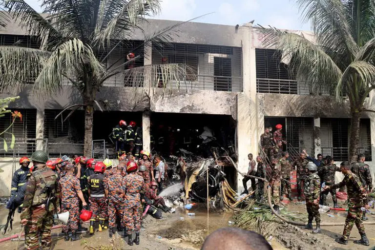 Bangladesh Air Force Jet Crash Kills 19 at Dhaka College Campus