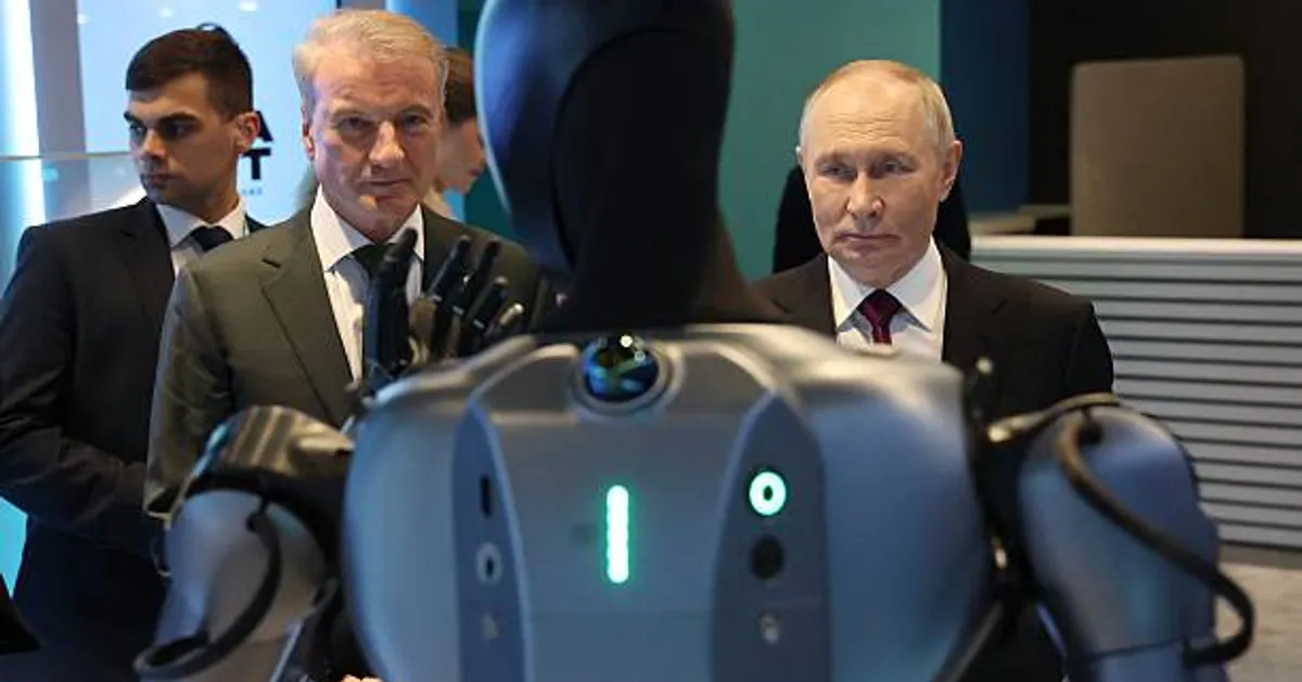 AI-Powered Robot Dances for Putin Days After Another Russian Robot Falls