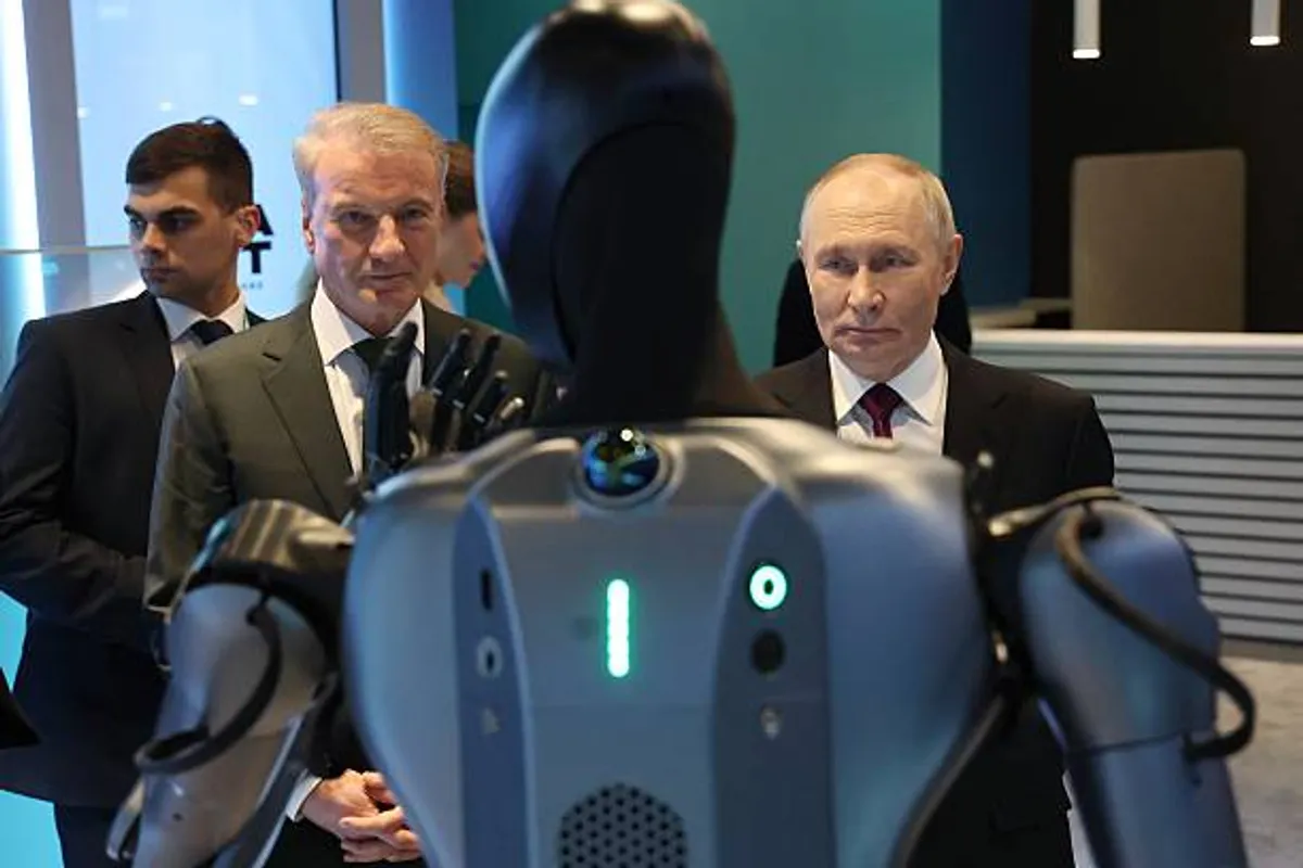 AI-Powered Robot Dances for Putin Days After Another Russian Robot Falls