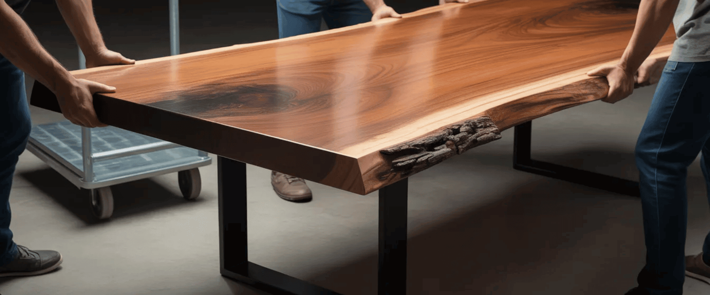 How Much Does a Live Edge Table Weigh? image