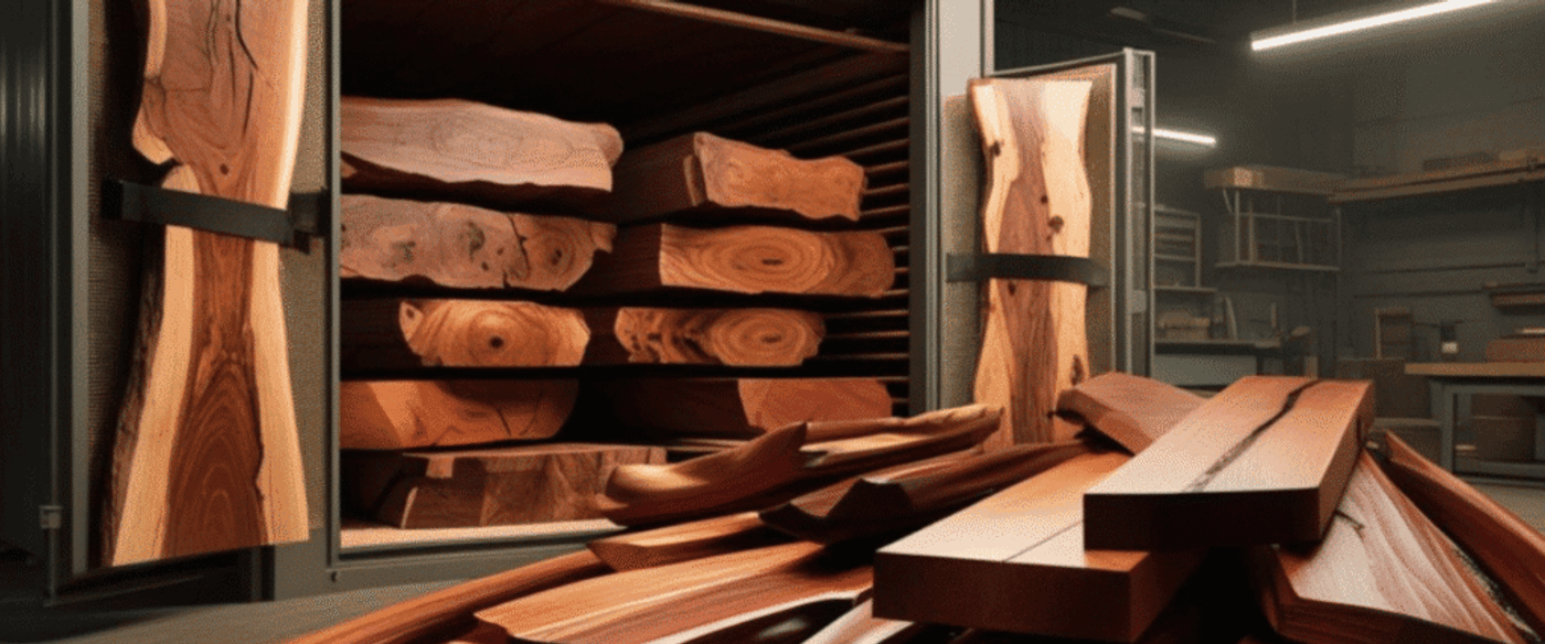 Wood-slabs-stored-and-stacked-inside-a-drying-kiln-in-a-woodworking-shop