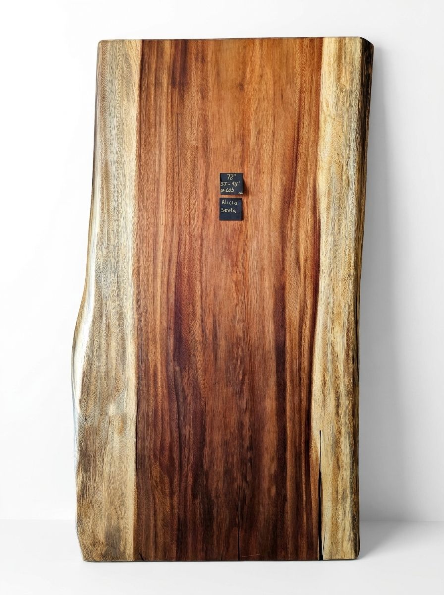 Alicia Sexta — 72" Live Edge Dining Slab raw wood slab at MORUXO.