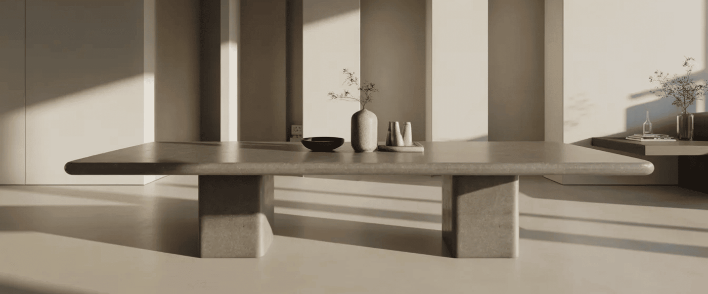 Concrete Tables vs Live Edge: Weight, Durability, and Aesthetics image