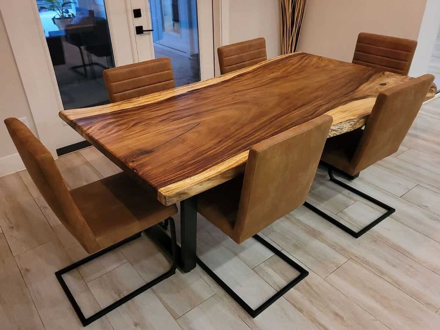 Timeless Guanacaste Wood Live Edge Dining Table