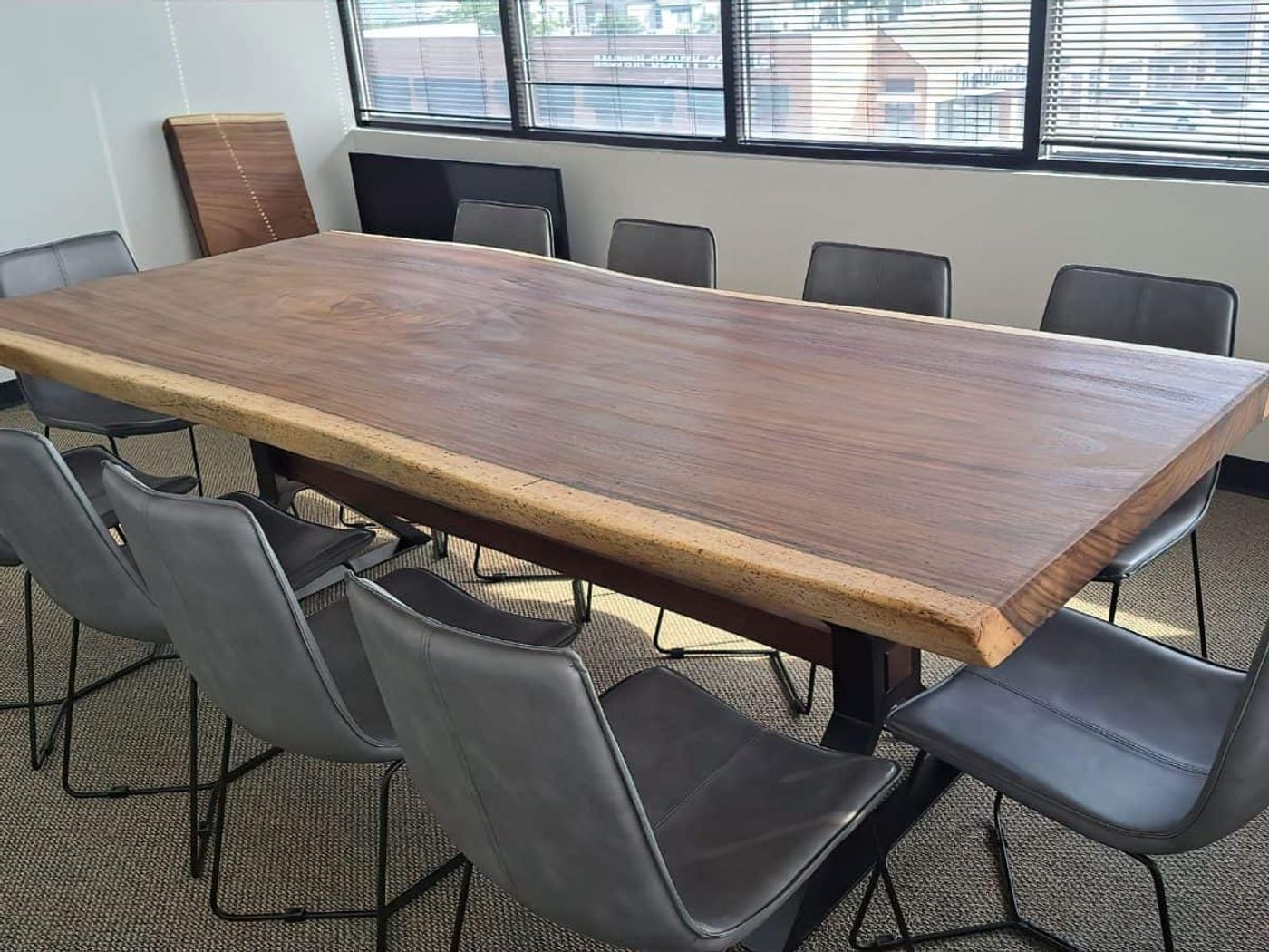 Wood Slab Conference Table