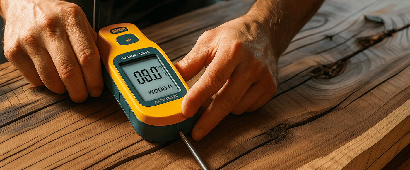 Moisture-meter-used-to-check-wood-moisture-content-before-woodworking-or-construction