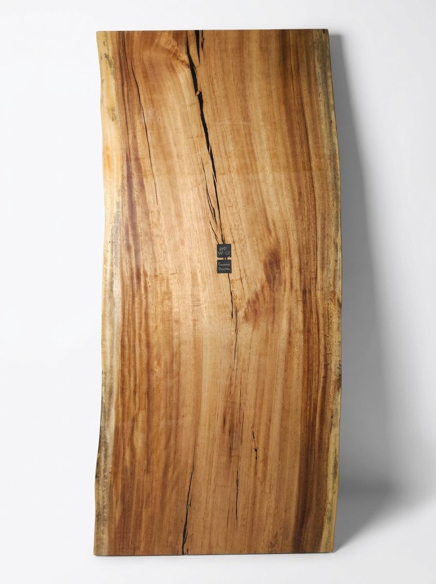 Natural wood slab table 
