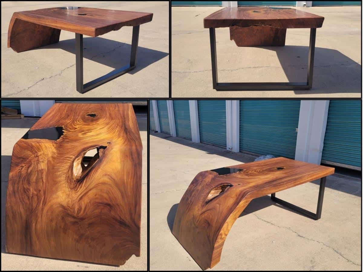 Live Edge Waterfall Table