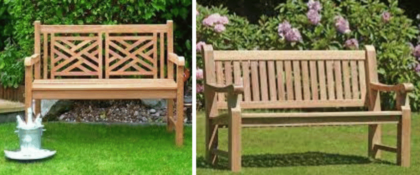 A wooden bench surrounded by lush green plants and colorful flowers in a garden setting, offering a peaceful and natural resting spot.