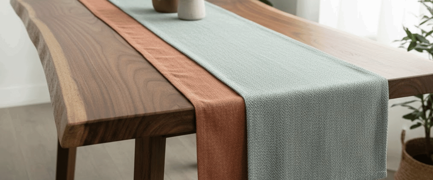 The Runner That Works on Live Edge: Textile Selection Guide image