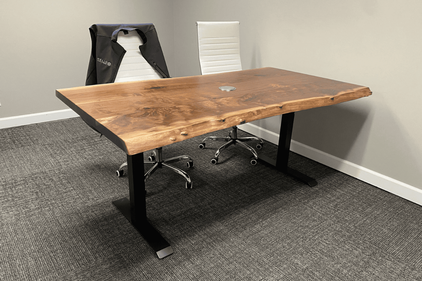 Live-Edge Standing Desk for Stylish & Healthy Workspaces image