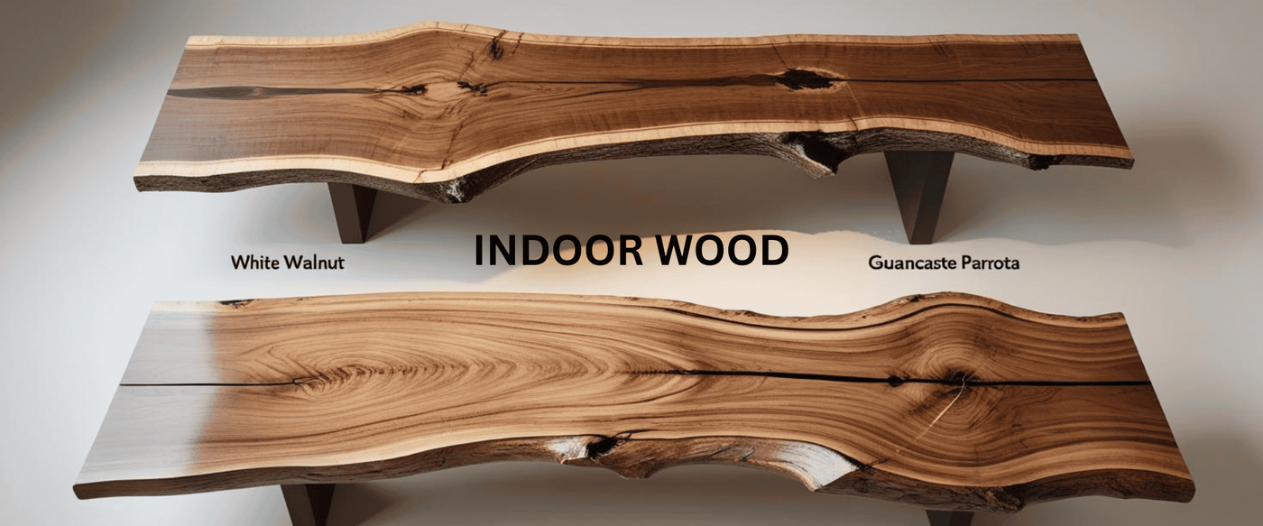 Indoor vs Outdoor Live Edge Bench Choices image
