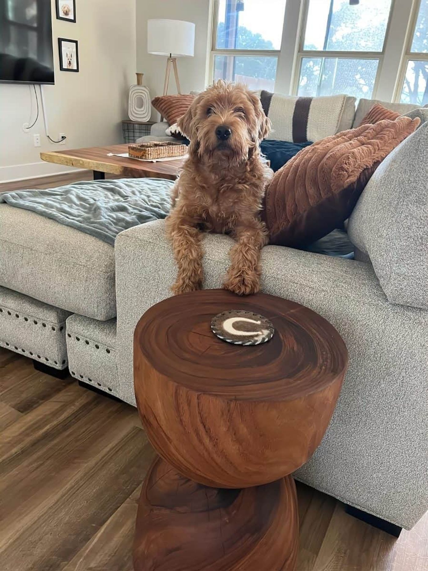 Wood End Table