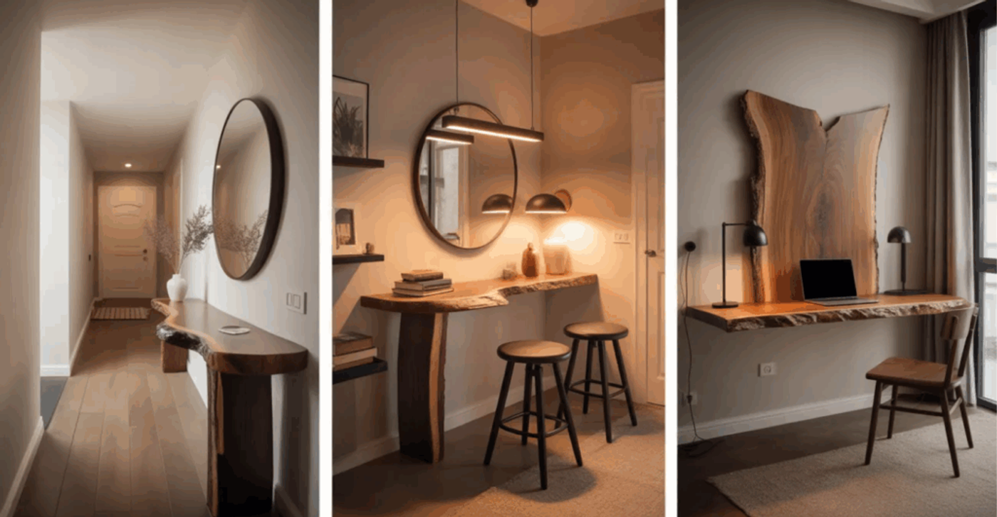 Small Space Live-Edge: Console Decks & Coffee Corners image